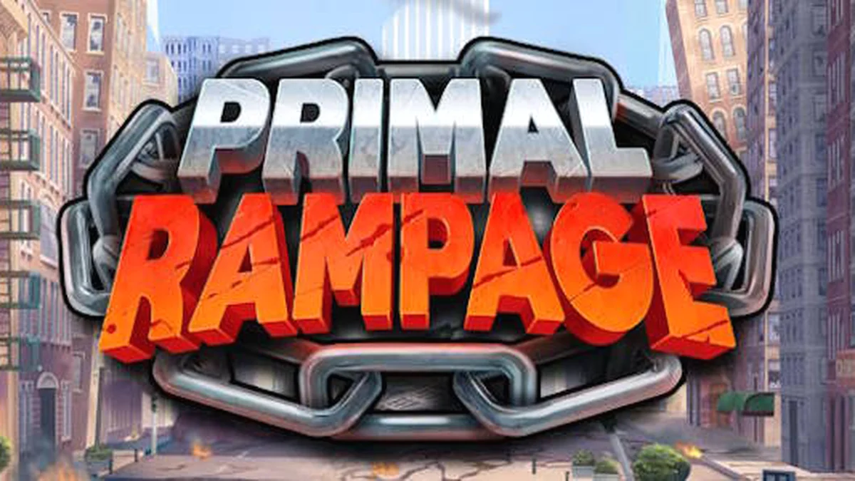 Cenário de selva exuberante com elementos do jogo Primal Rampage